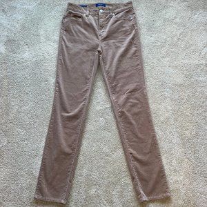 Talbots Tan High-Waist Straight Leg Corduroy Pants - Size 2